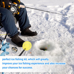 Fockety EVA handle on rod offers anti-slip comfort while fishing.