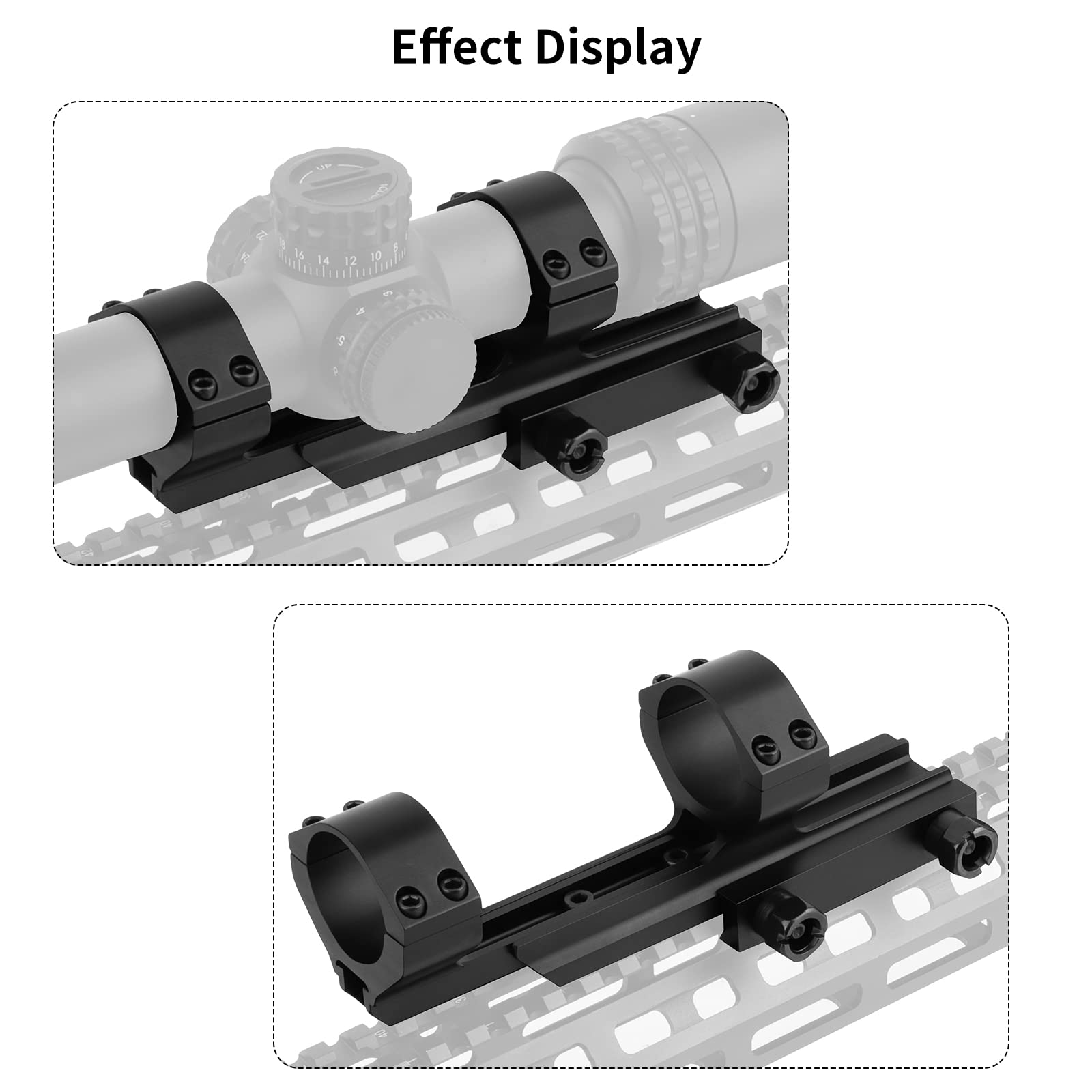 FOCUHUNTER CNC-machined black finish delivers durable, rugged performance.
