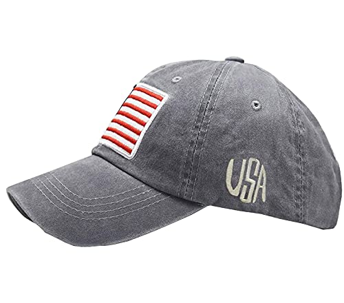 Foetest American Flag cap back-strap illustrating versatile sizing for most heads