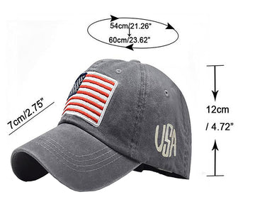Foetest American Flag cap travel-friendly design folds for packing
