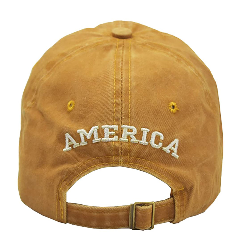 Foetest outdoor cap with American flag design for travel and activity.