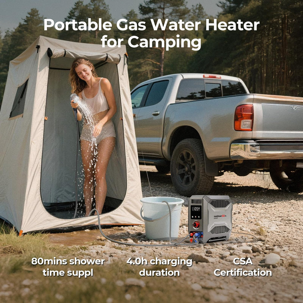 FOGATTI InstaShower GO Pro includes all essential accessories for setup