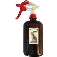 Foggy Mountain Bobcat Urine bottle, 32 oz predator scent for wildlife signaling