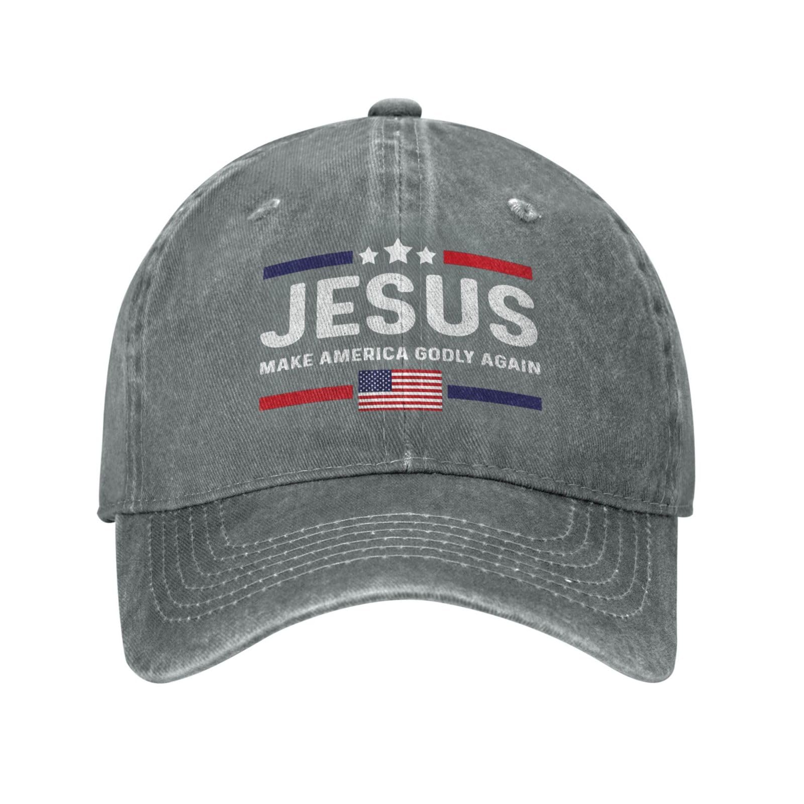 FOGMETROP Jesus Make America Godly Again hat front view, casual everyday style