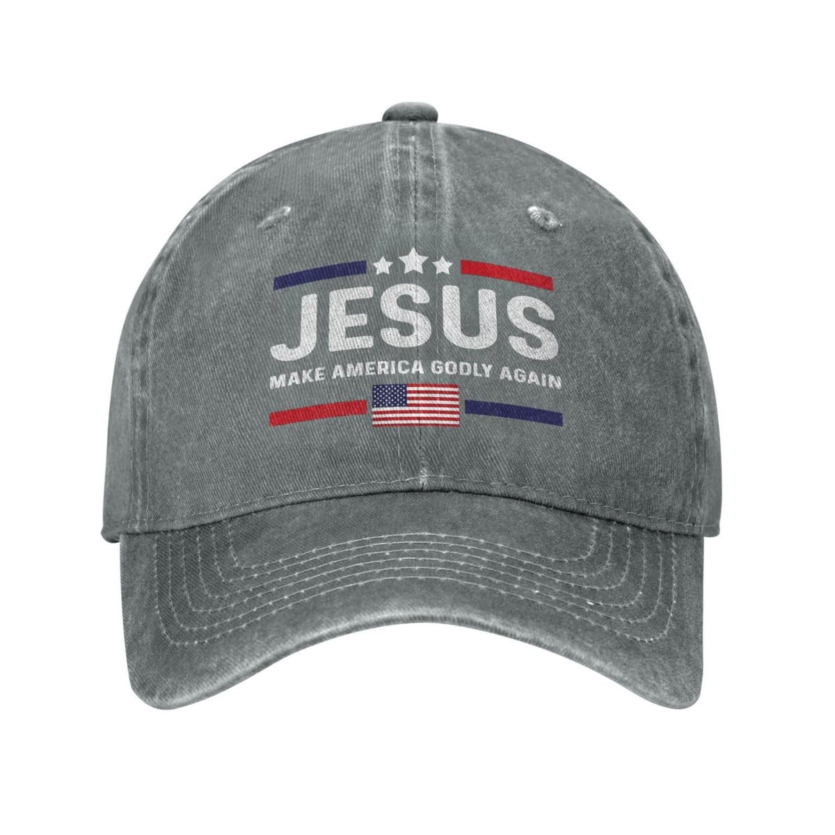 FOGMETROP Jesus Make America Godly Again hat front view, casual everyday style