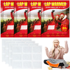 Foilswirl lap warmers four-pack package ready for portable outdoor warmth