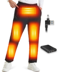 Foiueyga heated pants with battery-pack included for extended warmth on hikes.
