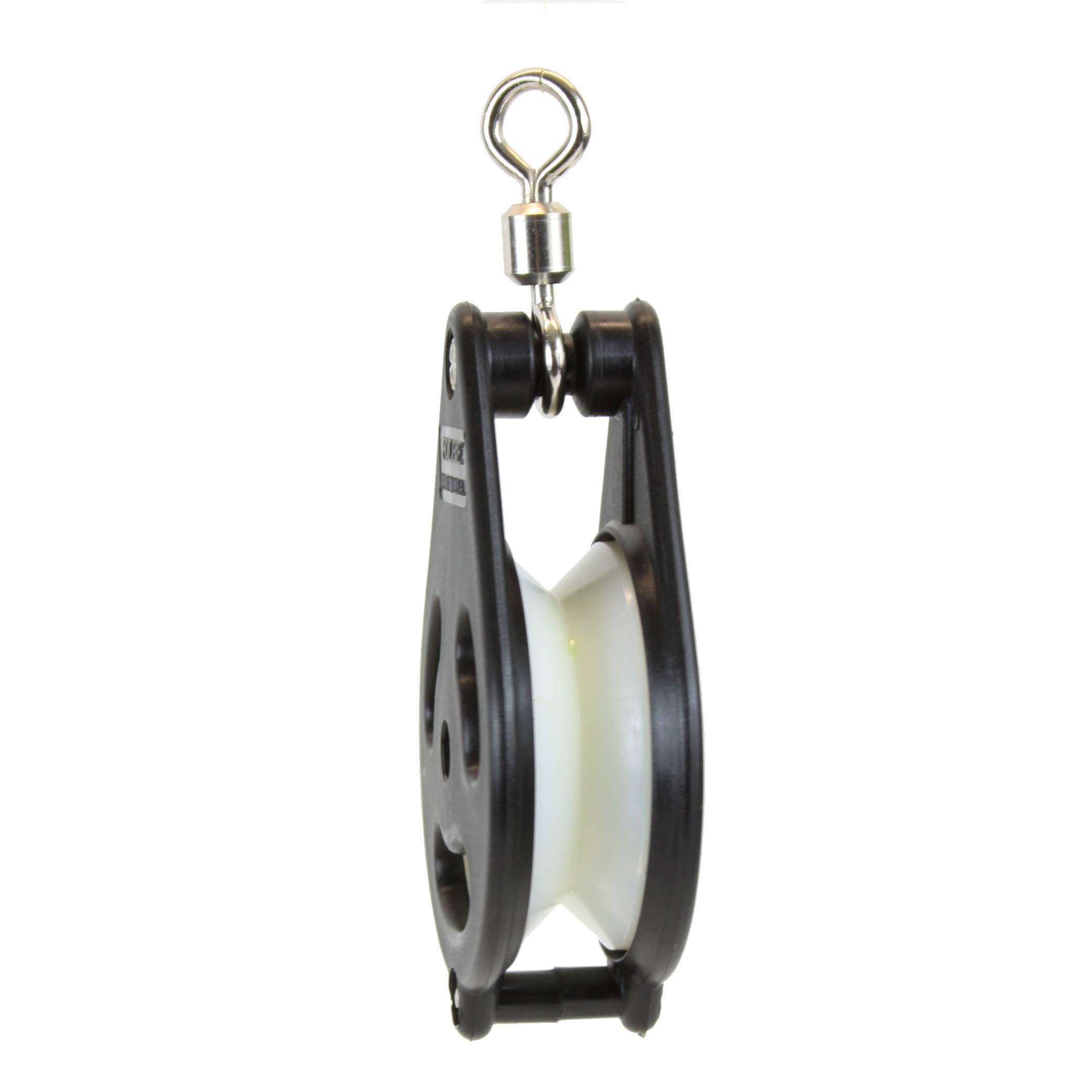 Folbe nylon sheave reduces wear, extending line life.