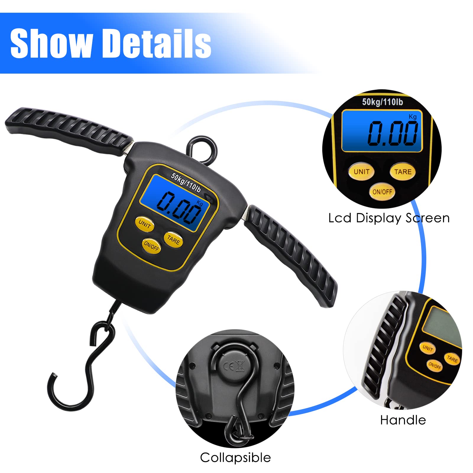 Foldable T-bar handle waterproof design