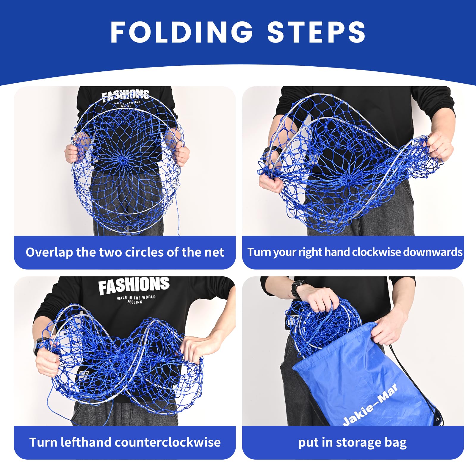 High-strength flexible steel frame for crabbing