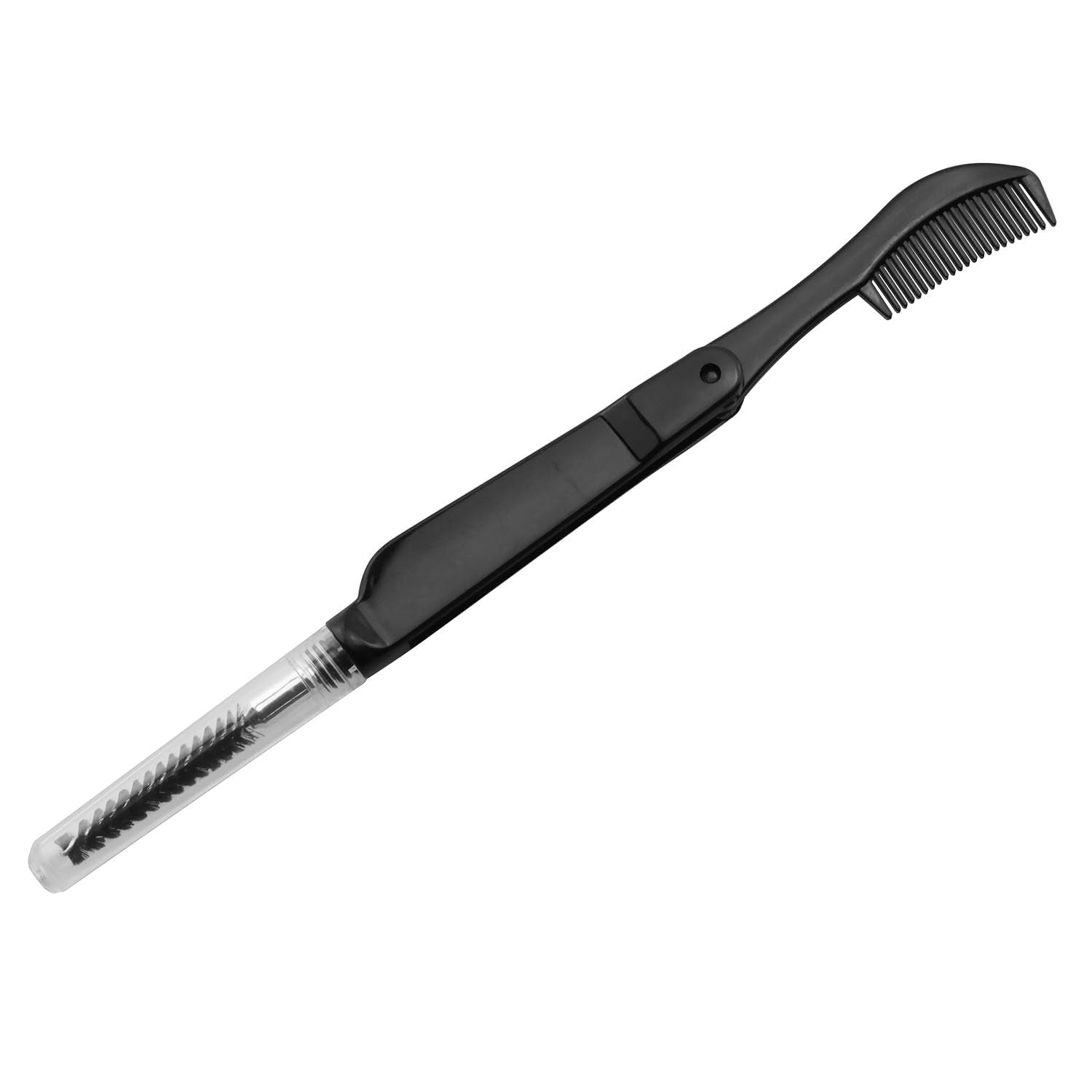 Foldable fly fishing tool with comb and brush in black