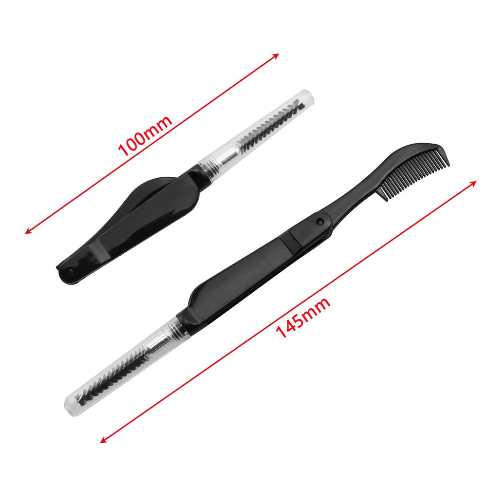 Close-up of foldable fly fishing tool showing comb and scraper