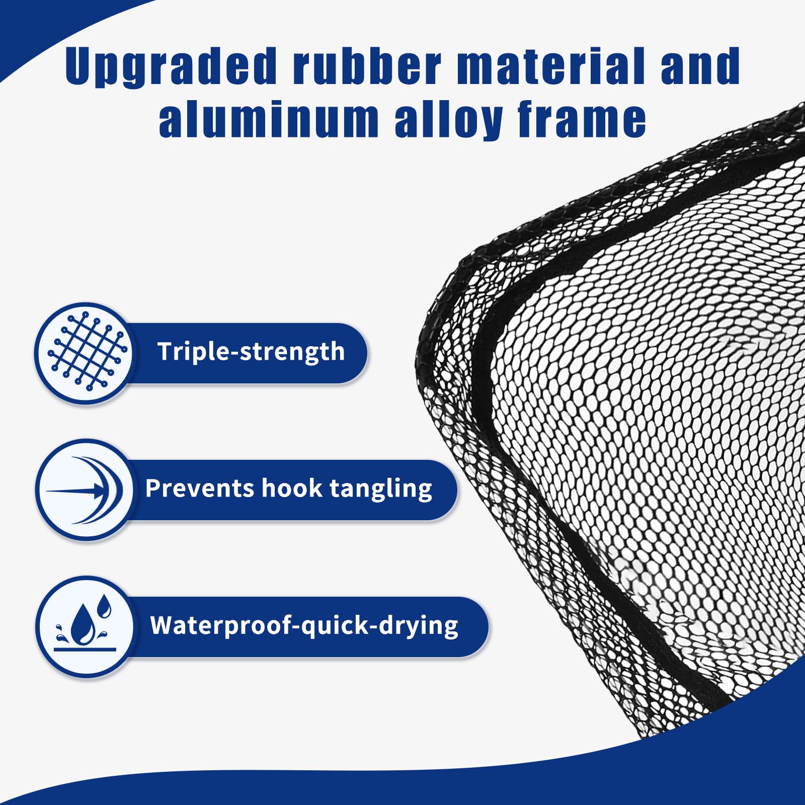 Folded net showing compact dimensions of 12x4 inches
