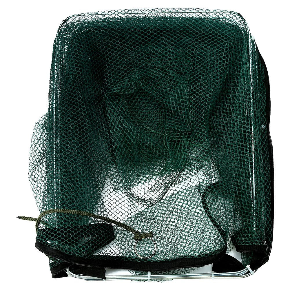 Automatic opening shrimp trap with top rope in action