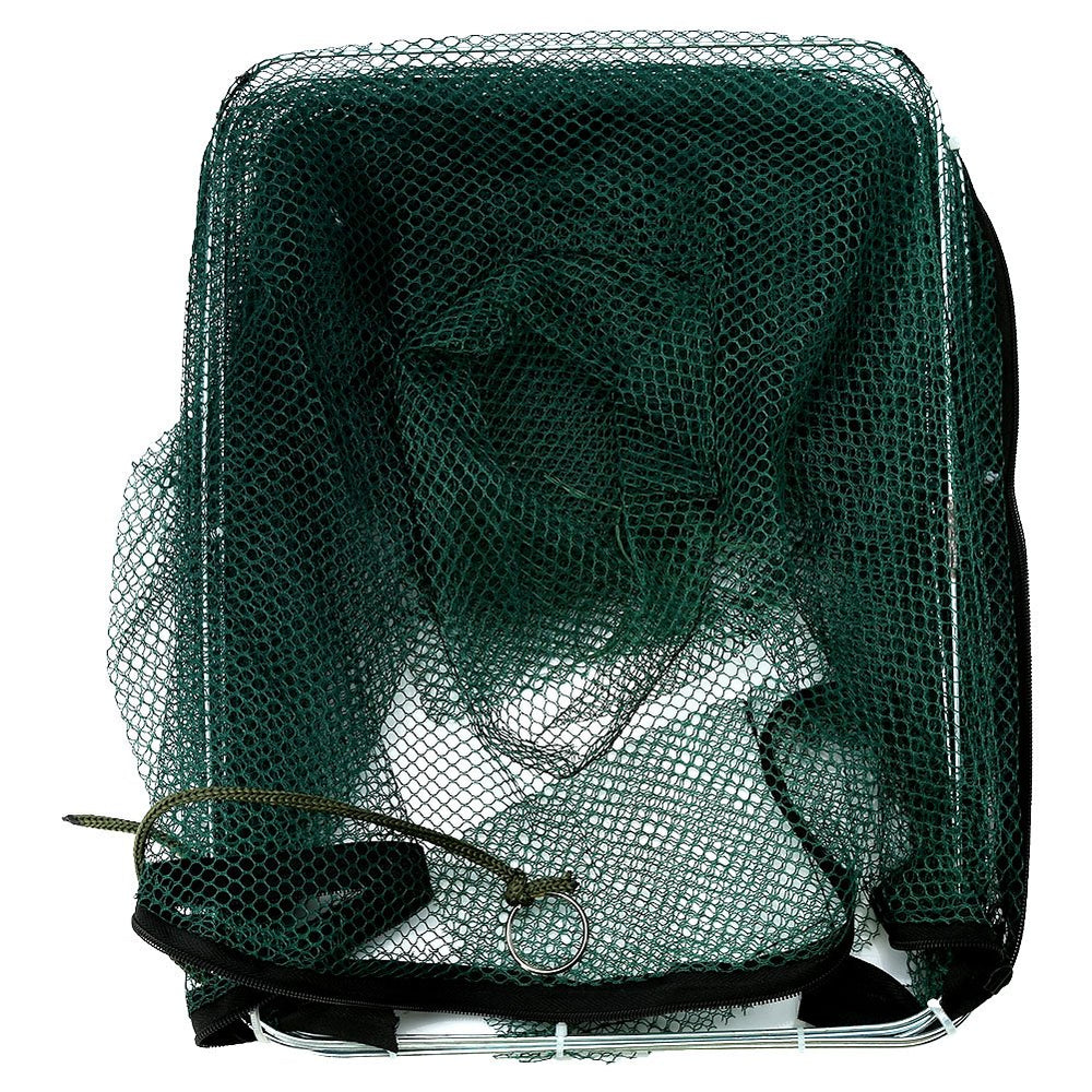 Automatic opening shrimp trap with top rope in action