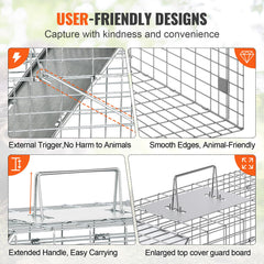 Trap with handle for portable operation
