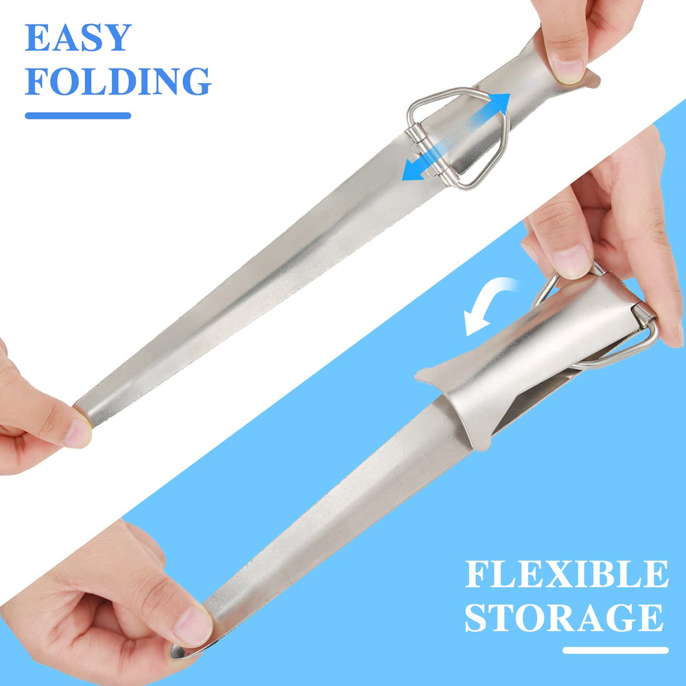 Folding fishing rod holders with ground bracket