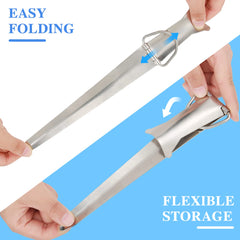 Folding fishing rod holders with ground bracket