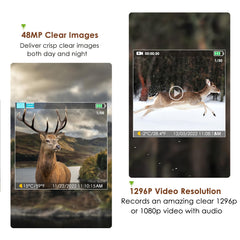 Folgtek trail camera video 1296P captures detailed action moments with clarity.