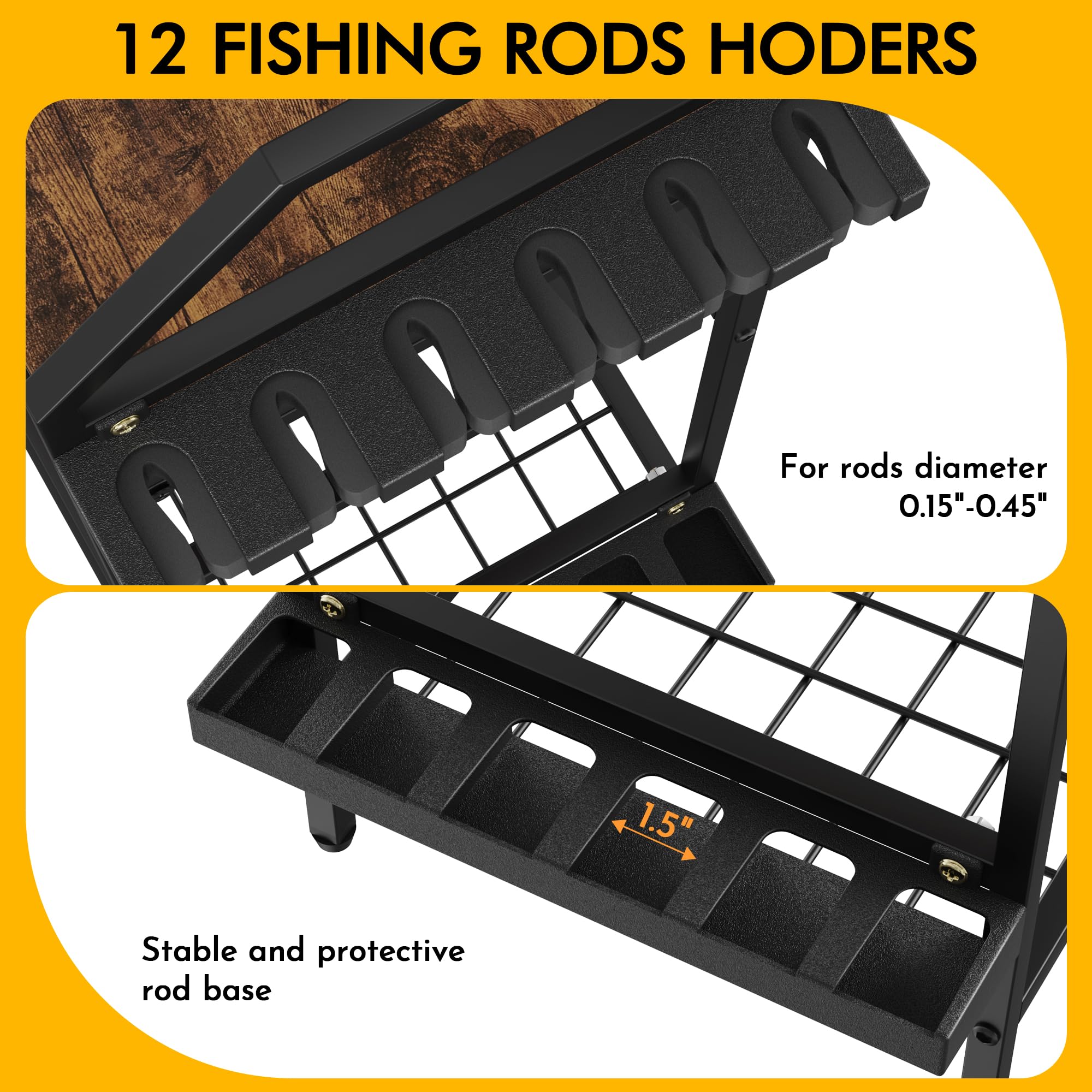 Fomcet rod clamps with silicone foam protect rods from scratches