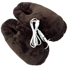 FOMIYES USB heated booties — full view for indoor warmth on cold days.