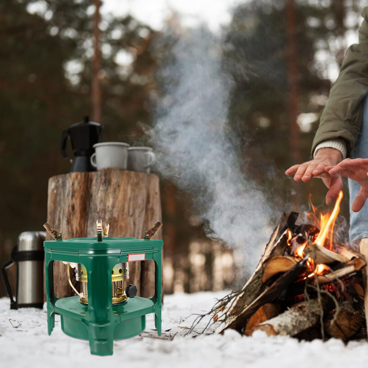 Fondotin kerosene stove durable iron-material demonstrates sturdy construction for long outdoor sessions