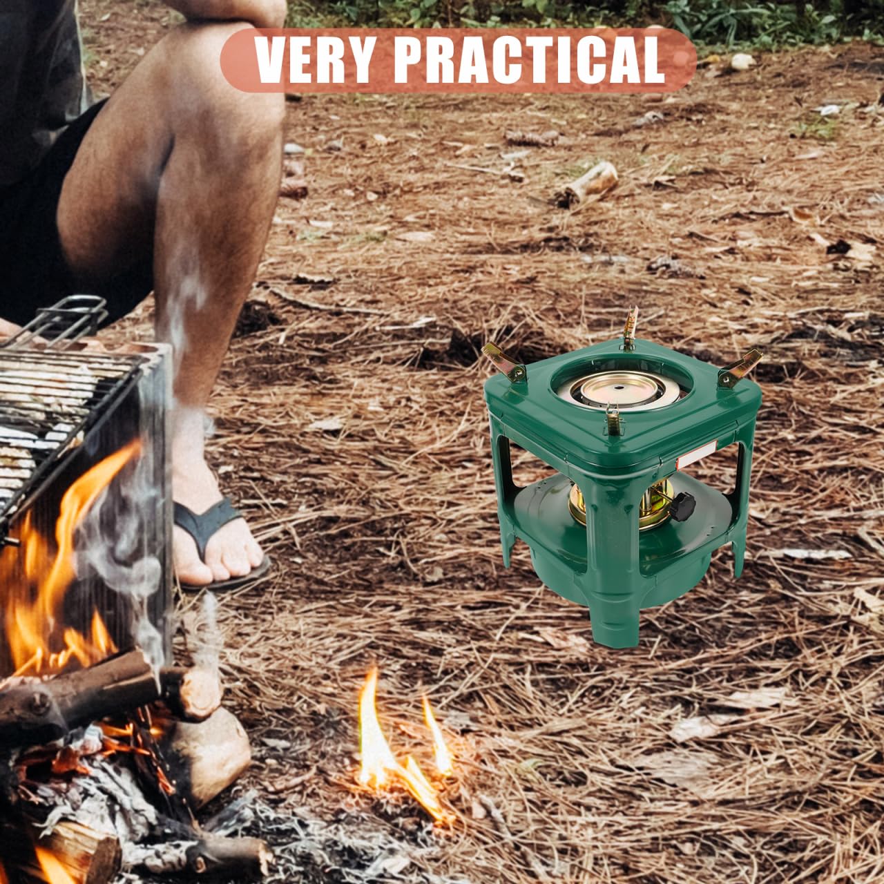 Fondotin stove for barbecue and outdoor cooking enhances camp meal prep
