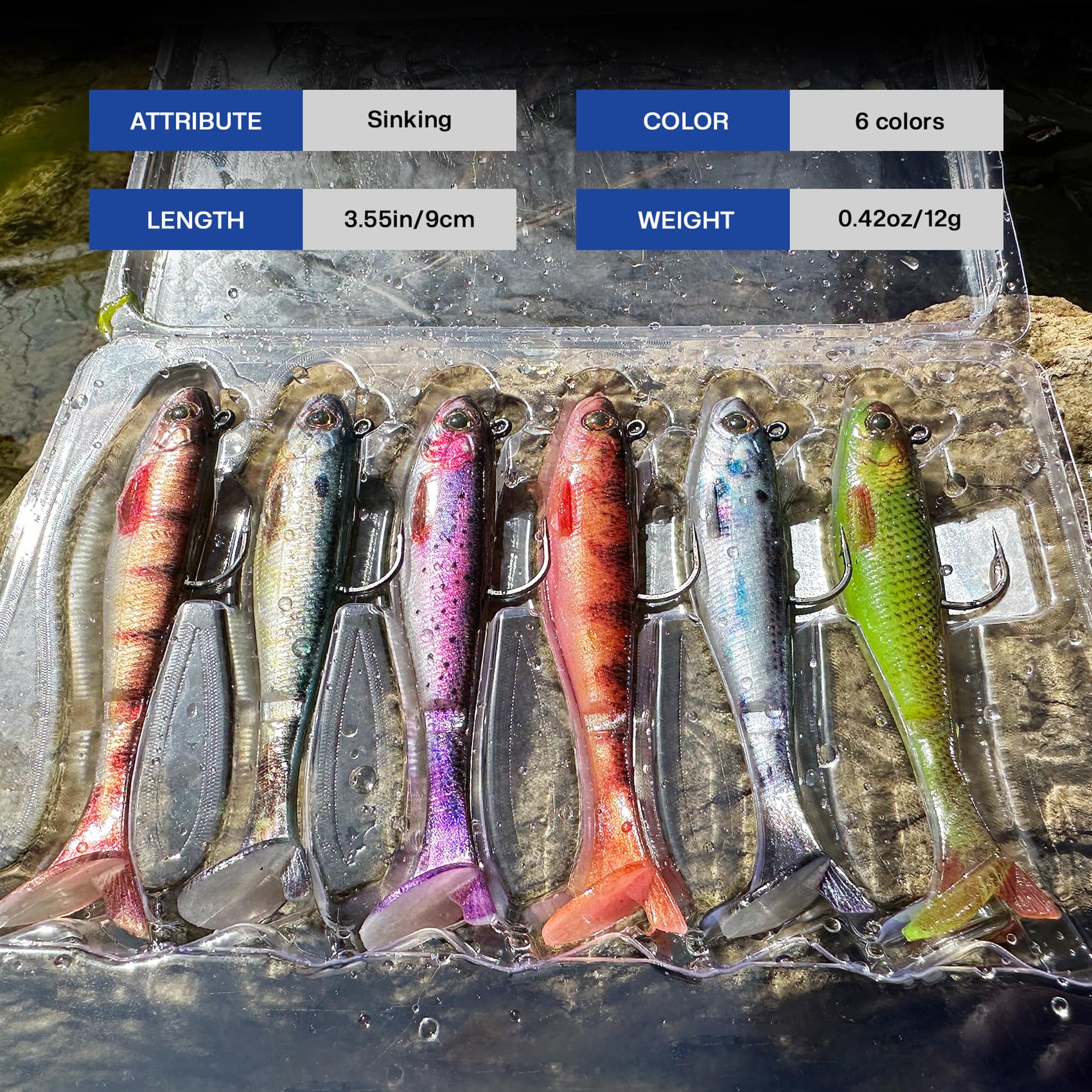 Gift-ready FONMANG swim baits set for anglers