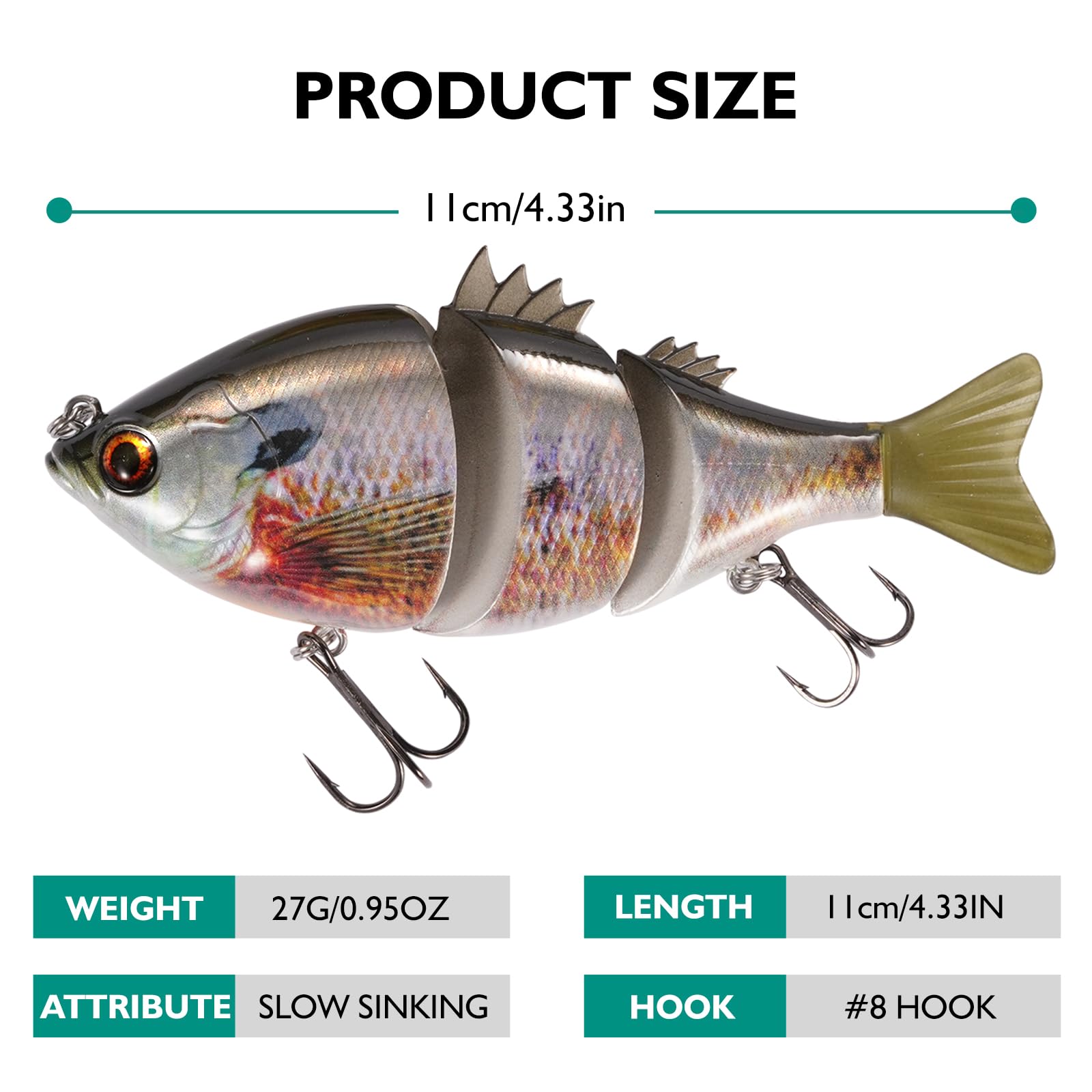 Built-in rattle and gravity balance system inside lure