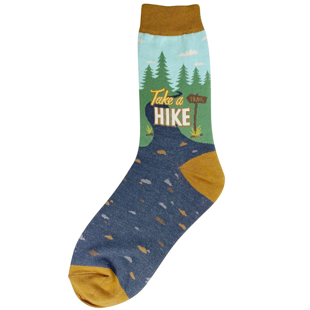 Foot Traffic Take a Hike socks for women, outdoors-inspired design for everyday comfort.