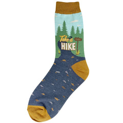 Foot Traffic Take a Hike socks for women, outdoors-inspired design for everyday comfort.