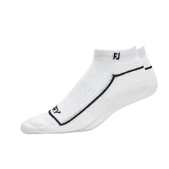 FootJoy ProDry Sportlet Socks in white deliver dry comfort with arch support for golf.