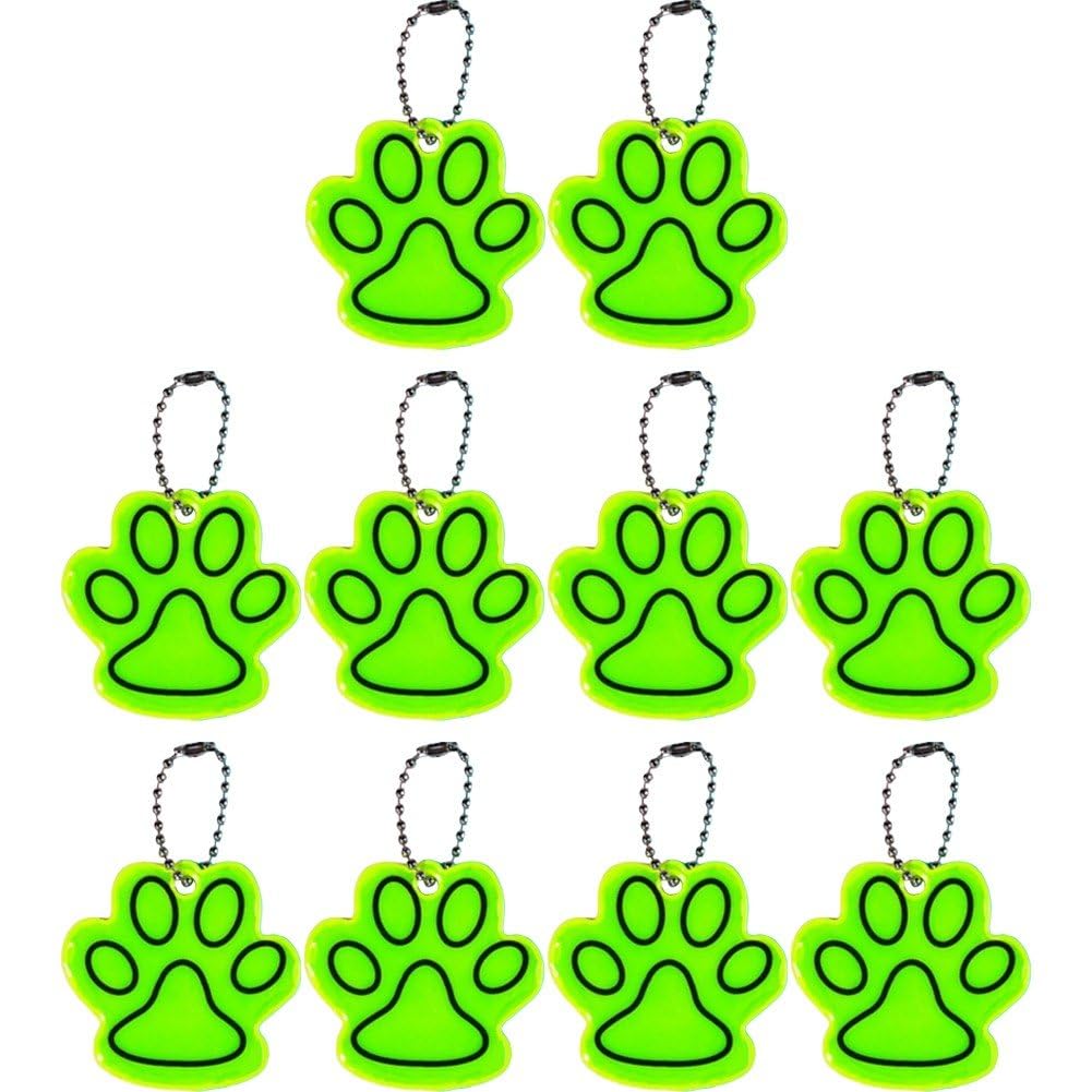Fopytu cat paw reflector keychain boosts visibility on bags and keys