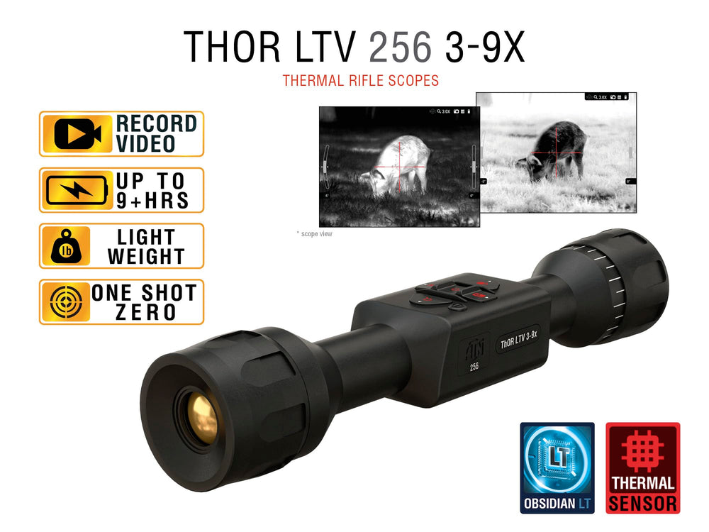 SharpIR-enhanced clarity from ATN Thor LTV improves target detail in scenes.