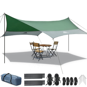 Forceatt 12x14ft waterproof camping tarp offering broad rain and sun shelter