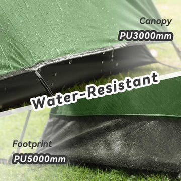 Forceatt camping tent interior with mesh for breathable airflow.