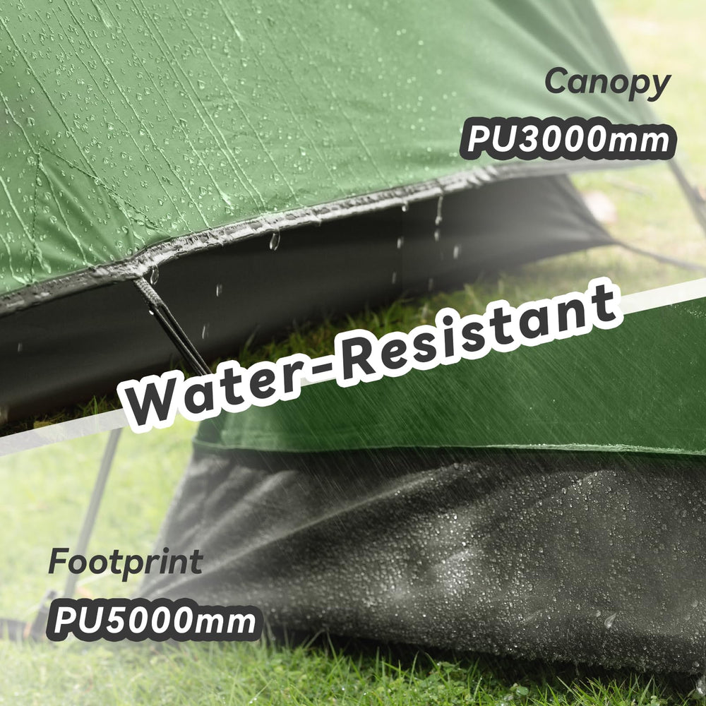 Forceatt camping tent interior with mesh for breathable airflow.