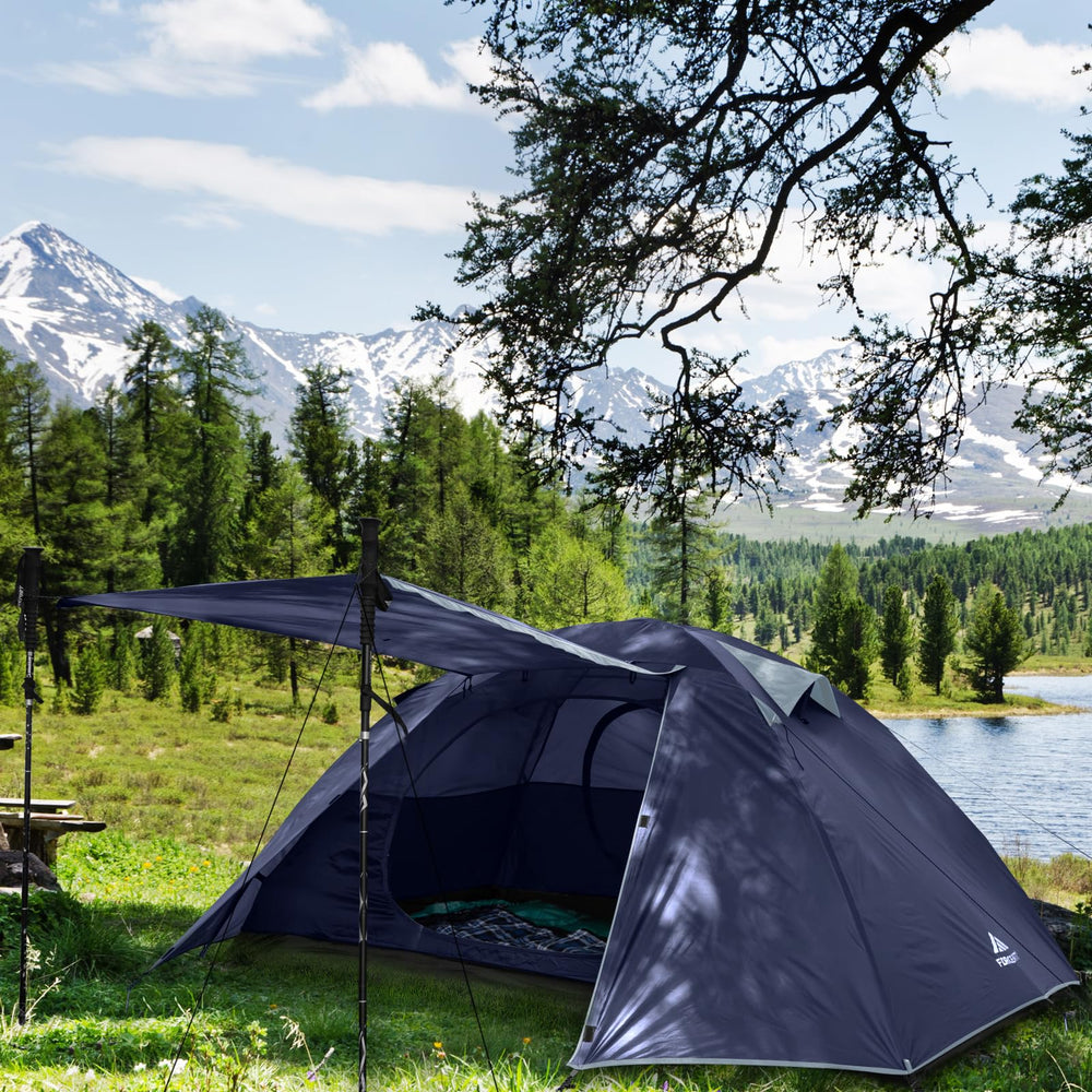 Forceatt tent mesh window and vents enable breathable, comfortable airflow.