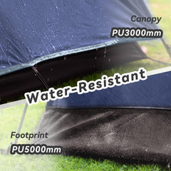 Forceatt camping tent waterproof coating close-up highlights durable weather protection.