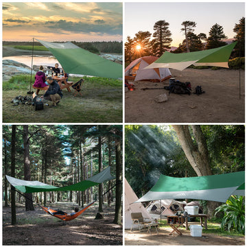 Forceatt portable tarp stored in bag for easy travel