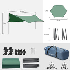 Forceatt sun shelter daytime shade for outdoor relaxation