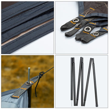 Forceatt tarp ground-use picnic mat keeps ground dry and clothes clean