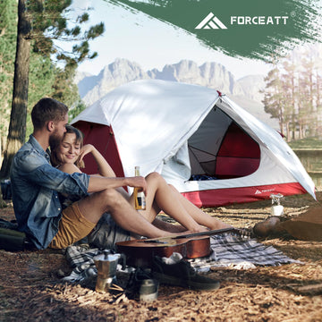 Forceatt Tent zipper close-up highlights reliable No. 8 zipper that won't jam.