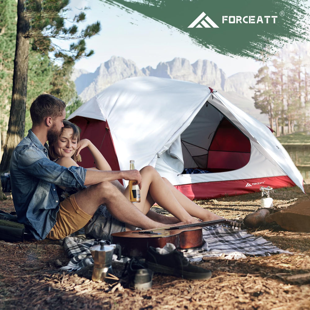 Forceatt Tent zipper close-up highlights reliable No. 8 zipper that won't jam.