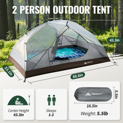 Forceatt tent aluminum poles enable quick, sturdy setup