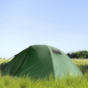 Forceatt tent dual-vestibule storage keeps gear organized.