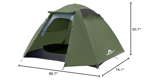 Forceatt tent durable build with stakes withstand windy conditions