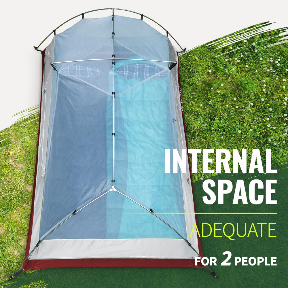 Forceatt tent full-coverage rainfly provides all-weather protection.