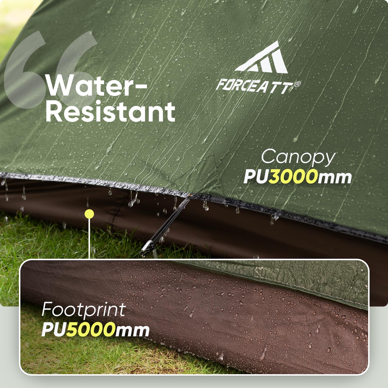 Forceatt tent side vestibules ideal for gear storage and quick access