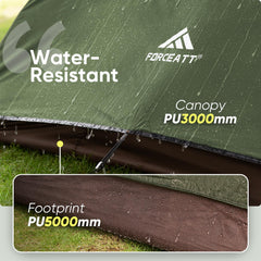 Forceatt tent side vestibules ideal for gear storage and quick access